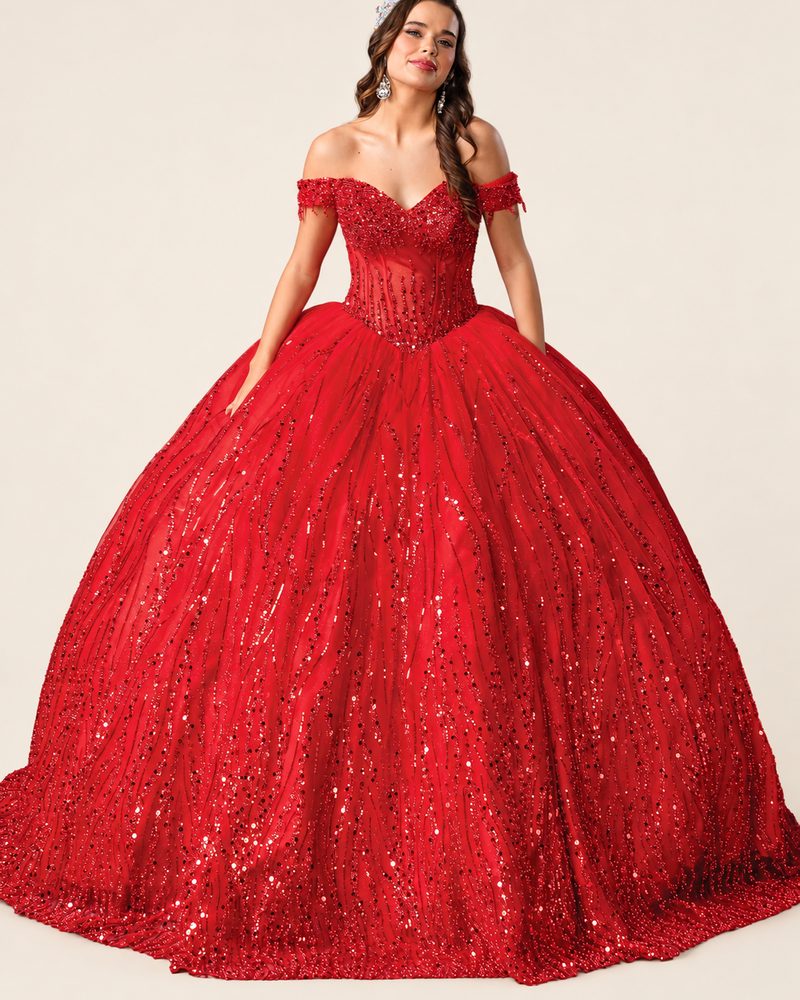 Vestido de XV Adara en color rojo