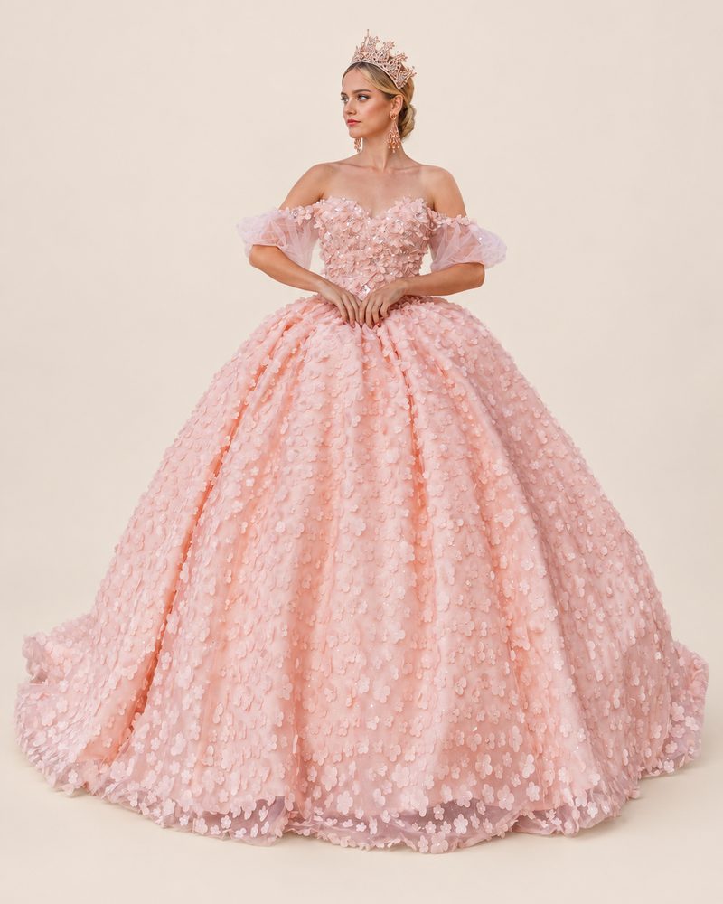 Vestido de XV Ainara en color blush