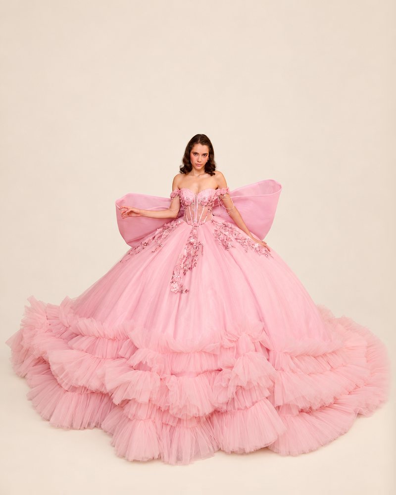 Vestido de XV Alejandra en color palo de rosa