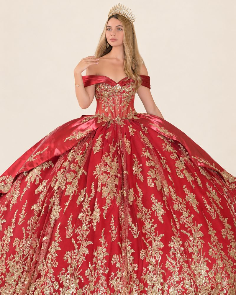 Vestido de XV Alessandra en color vino
