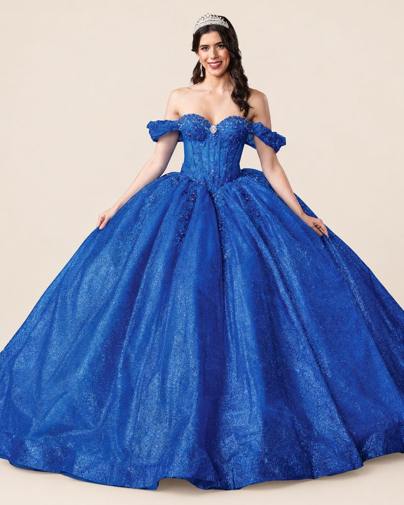 Vestido de XV Alina en color azul rey