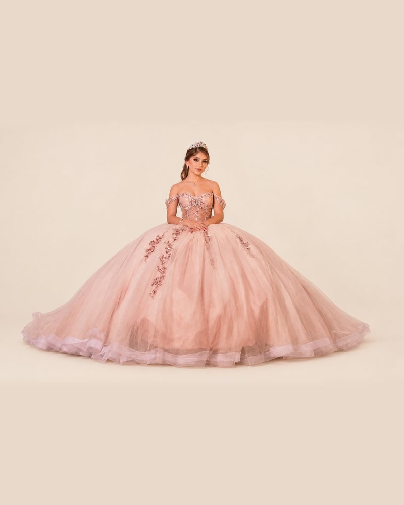 Vestido de XV Allegra en color palo de rosa