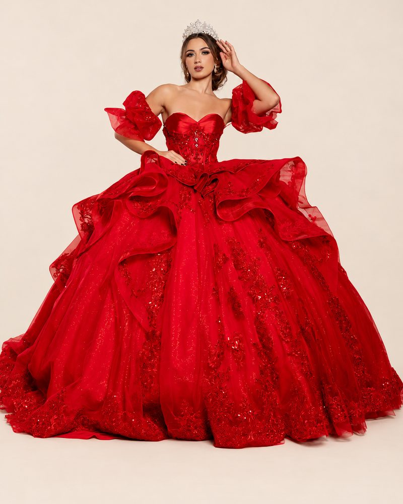 Vestido de XV Amanda en color rojo
