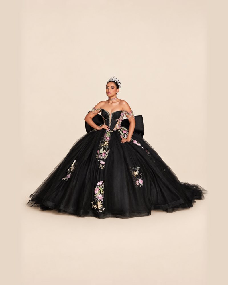 Vestido de XV Antonella en color negro