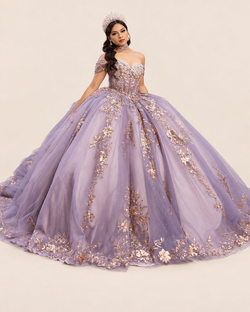 Vestido de XV Arely en color lila