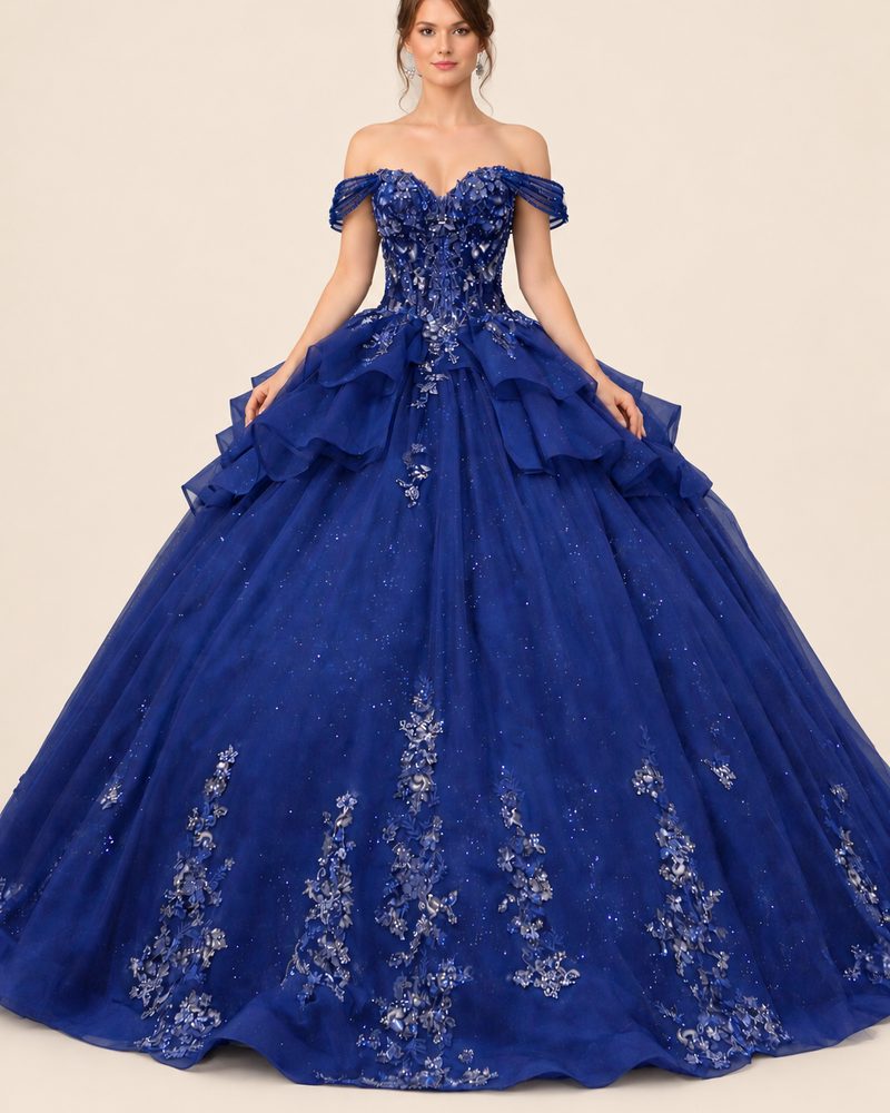 Vestido de XV Arlet en color azul marino