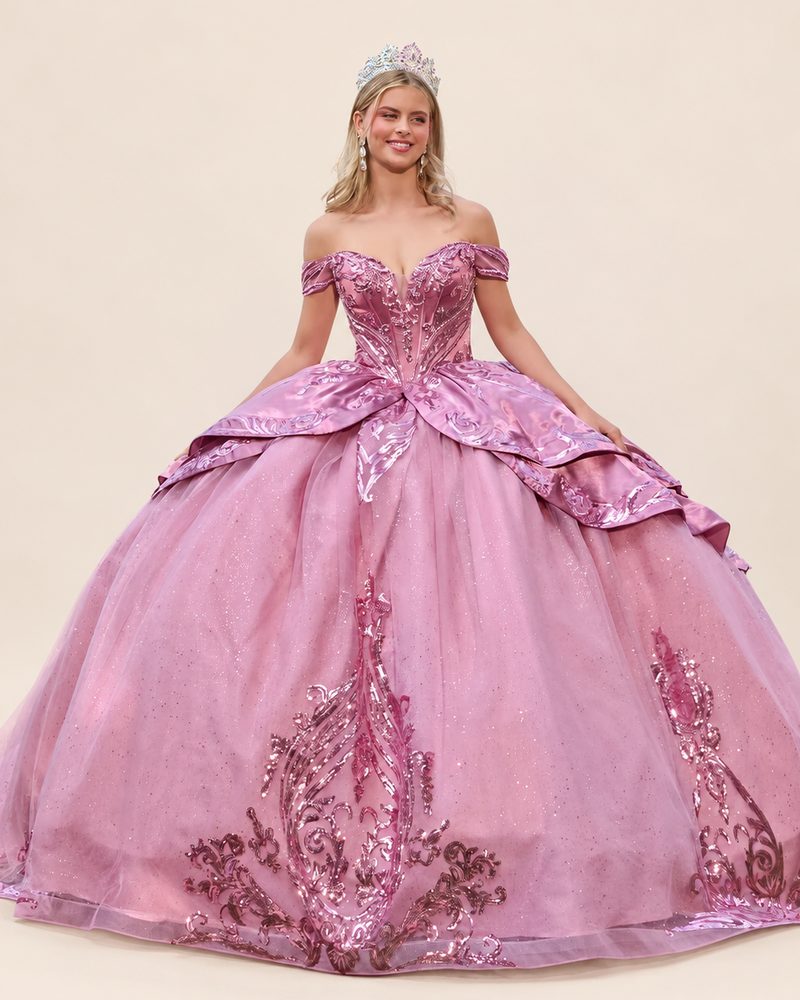 Vestido de XV Bárbara en color palo de rosa