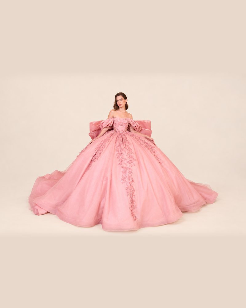 Vestido de XV Beatriz en color palo de rosa