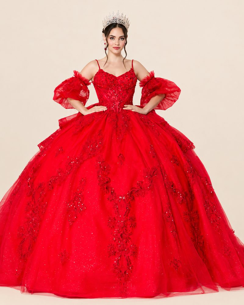 Vestido de XV Briseida en color rojo