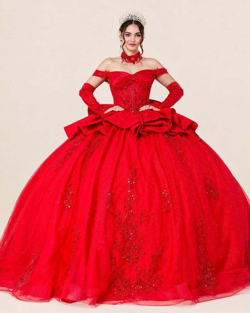 Vestido de XV Britany en color rojo