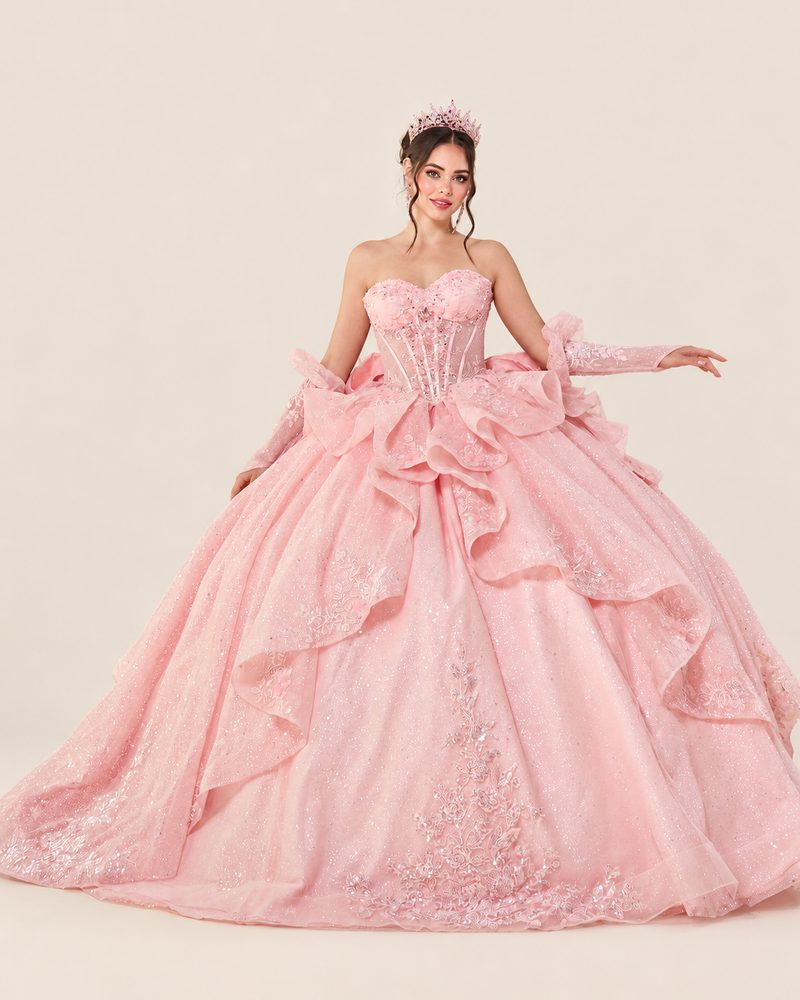 Vestido de XV Camille en color blush