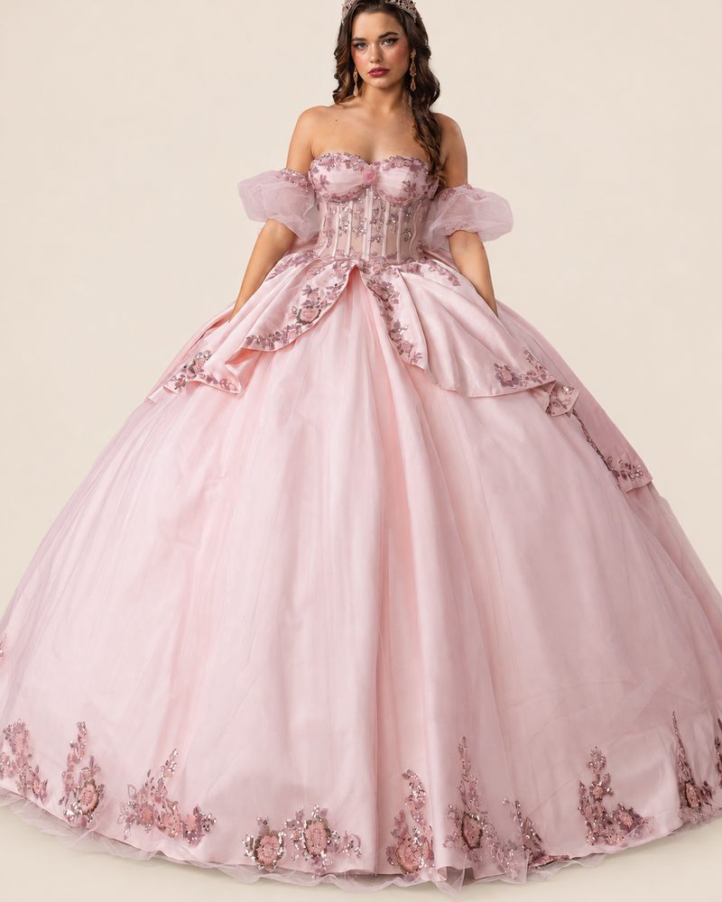 Vestido de XV Cecy en color blush