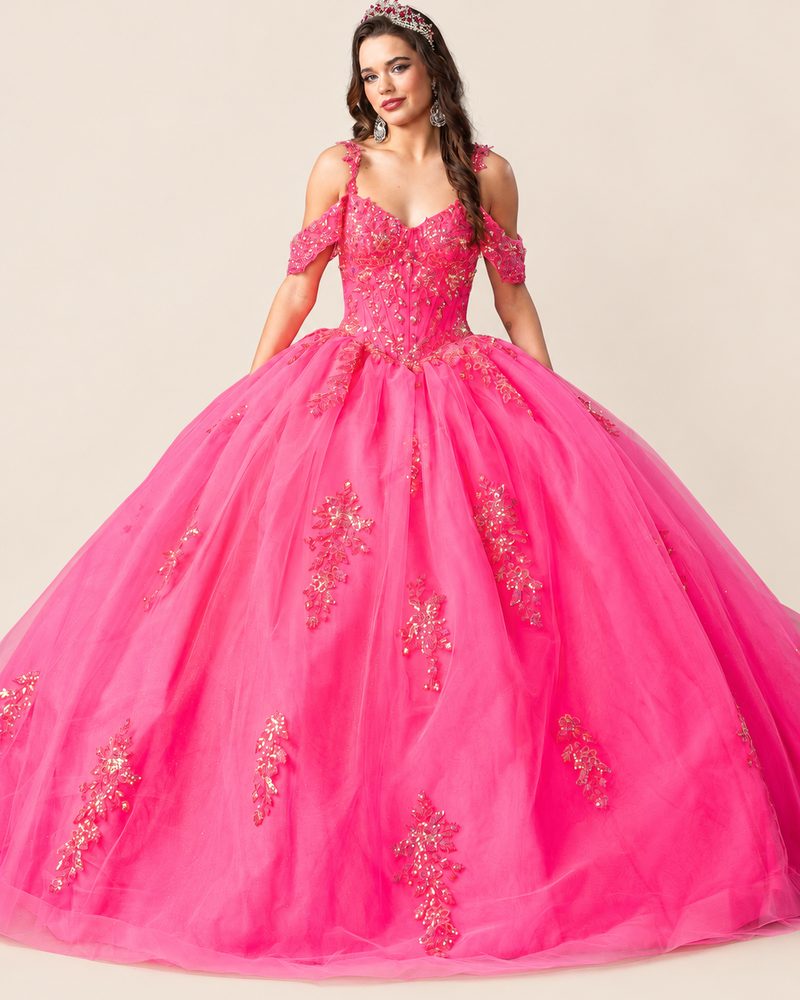Vestido de XV Dora en color fucsia