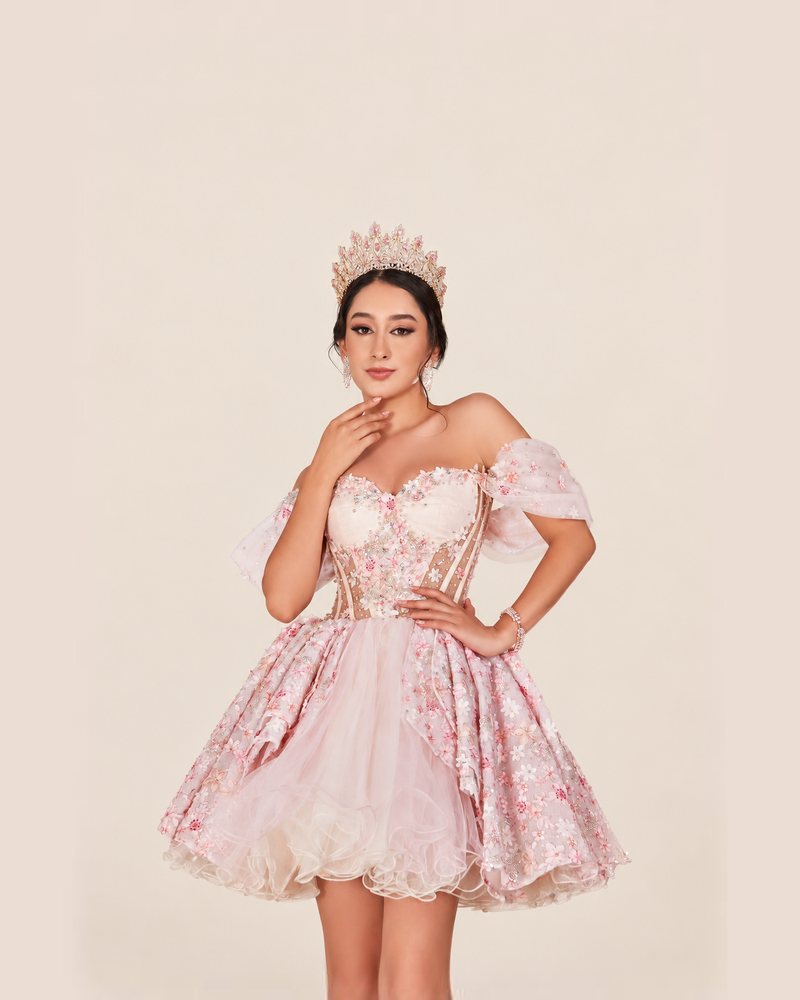Vestido de XV Elena en color rosa