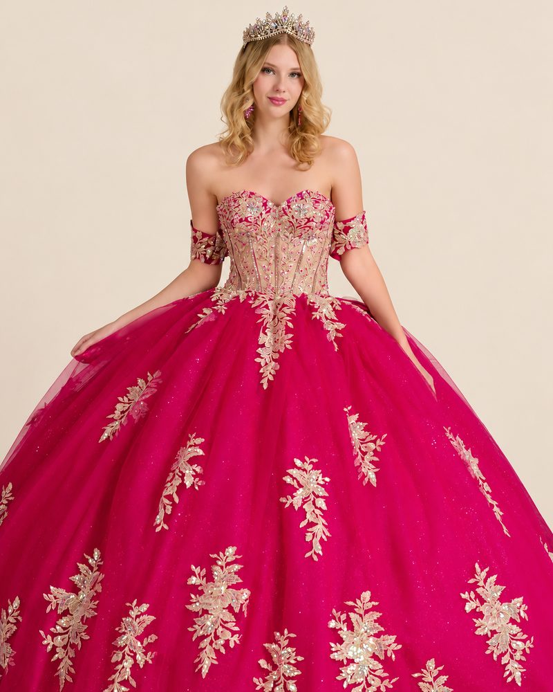 Vestido de XV Eunice en color fucsia