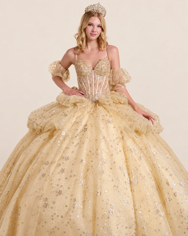 Vestido de XV Felicia en color champagne