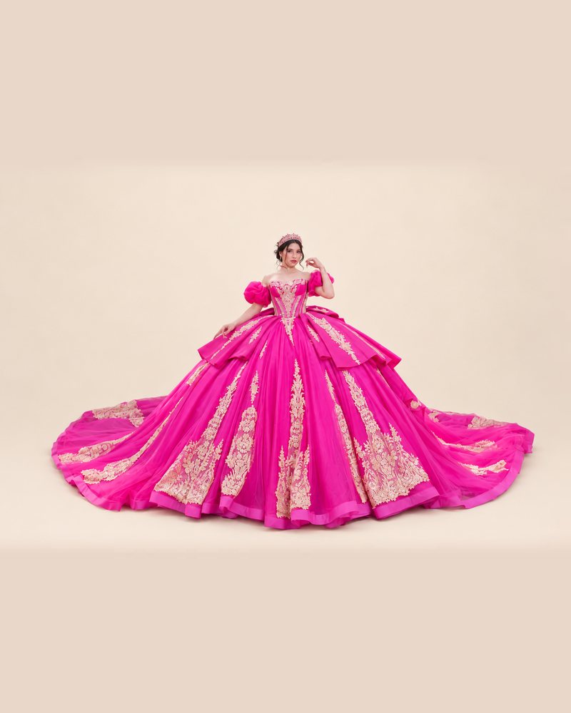 Vestido de XV Fernanda en color fucsia