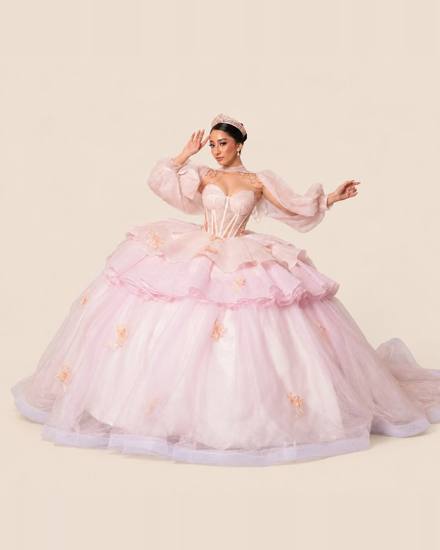 Vestido de XV Florencia en color rosa