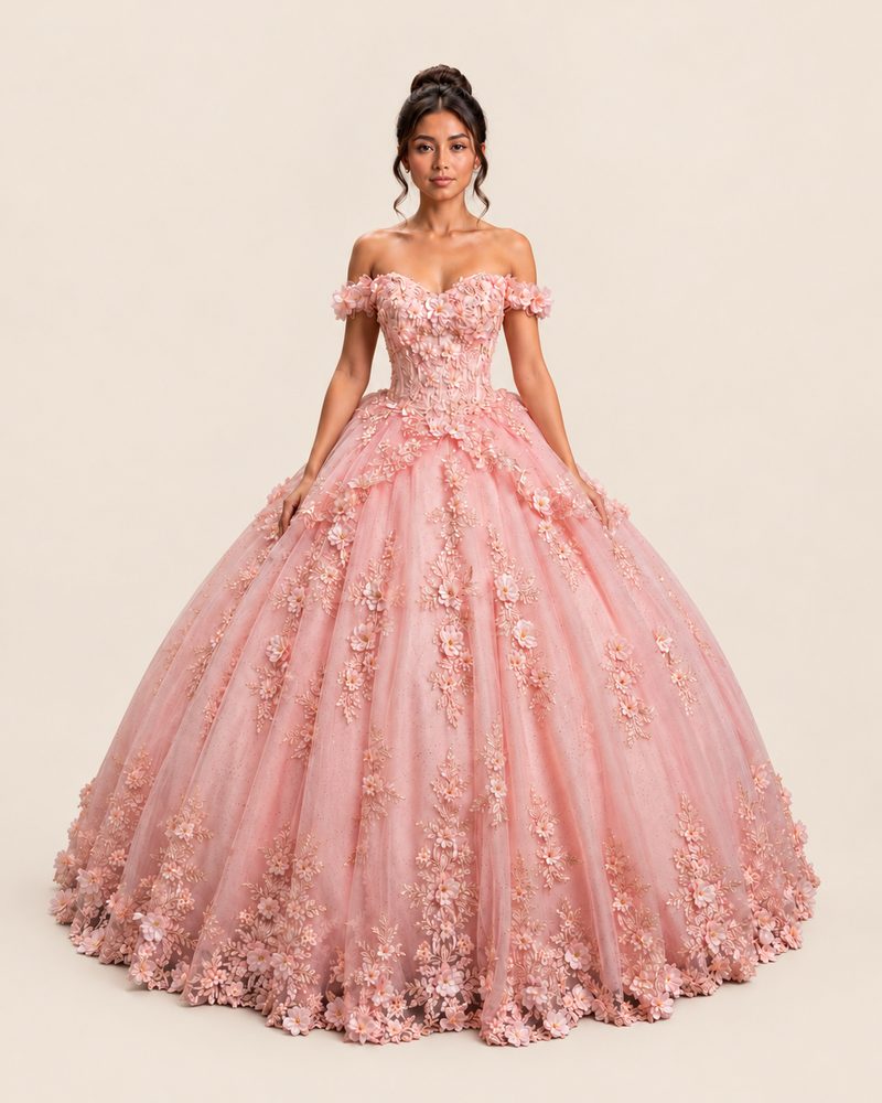 Vestido de XV Gala en color blush