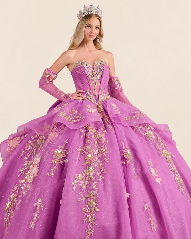 Vestido de XV Galilea en color malva
