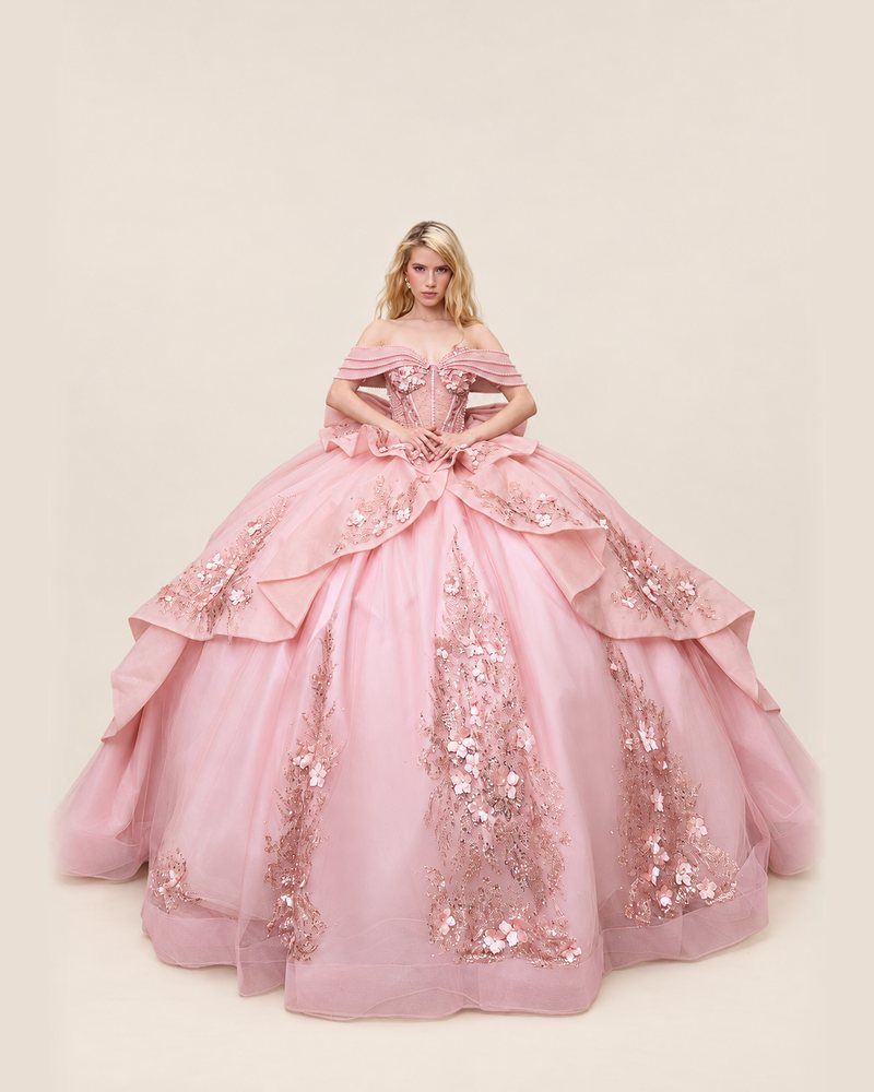 Vestido de XV Giselle en color palo de rosa
