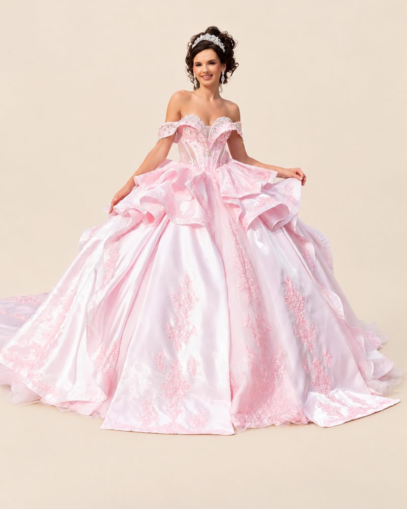 Vestido de XV Gloria en color rosa