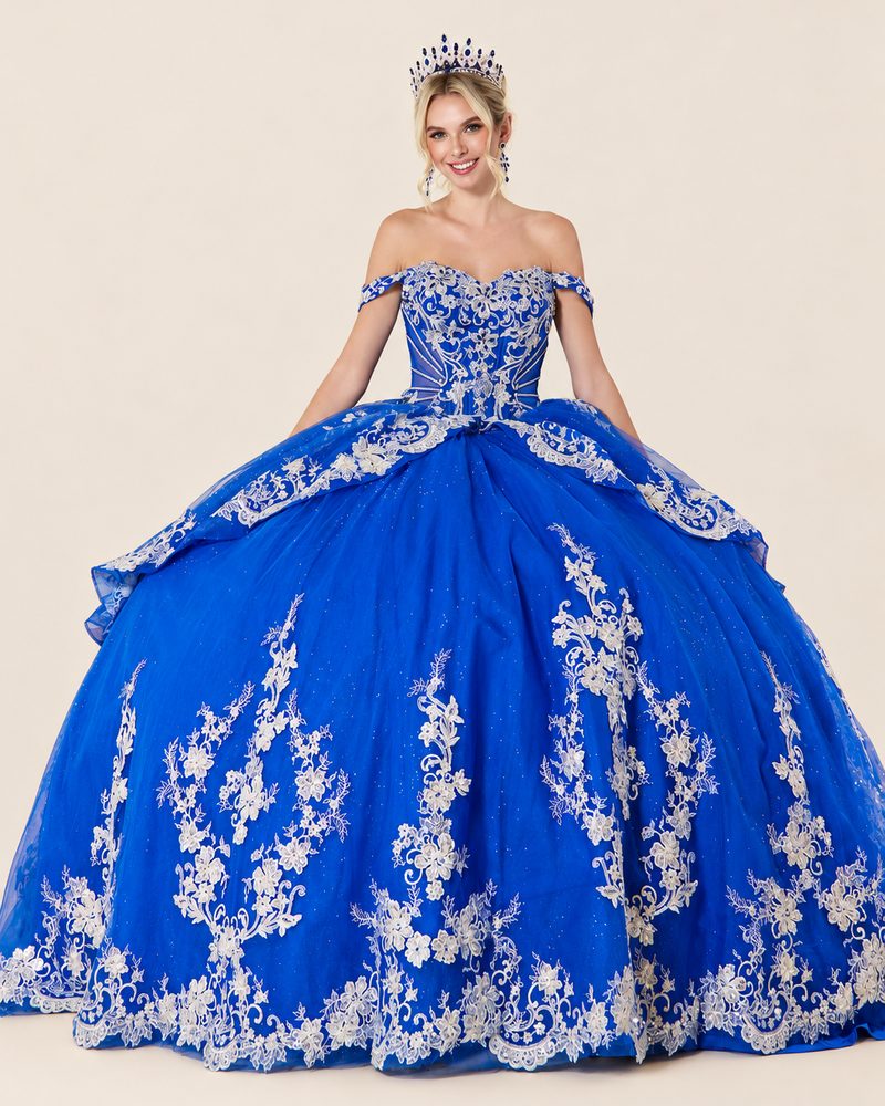 Vestido de XV Hanna en color azul rey