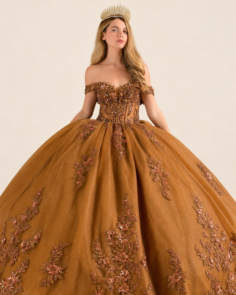 Vestido de XV Jacinta en color moka