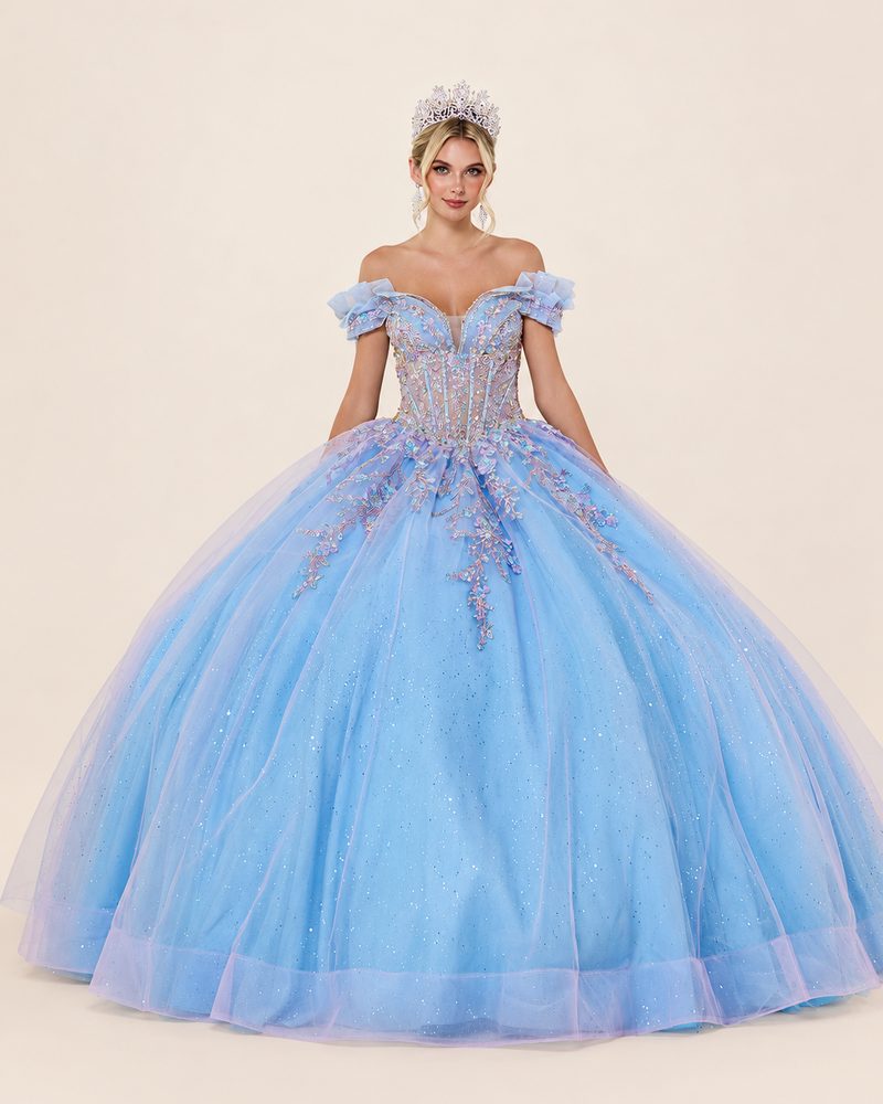 Vestido de XV Julia en color azul cielo