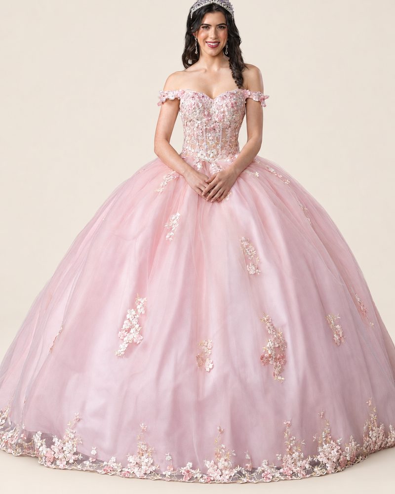 Vestido de XV Kimi en color blush
