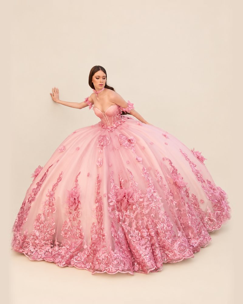 Vestido de XV Leticia en color rosa