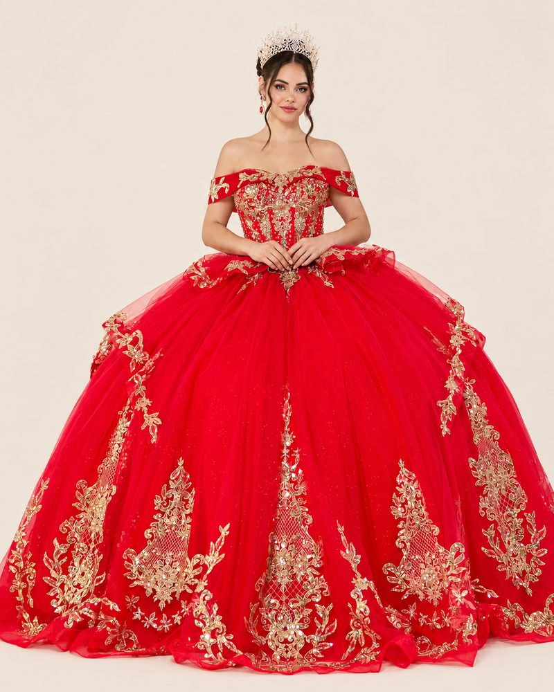 Vestido de XV Liah en color rojo