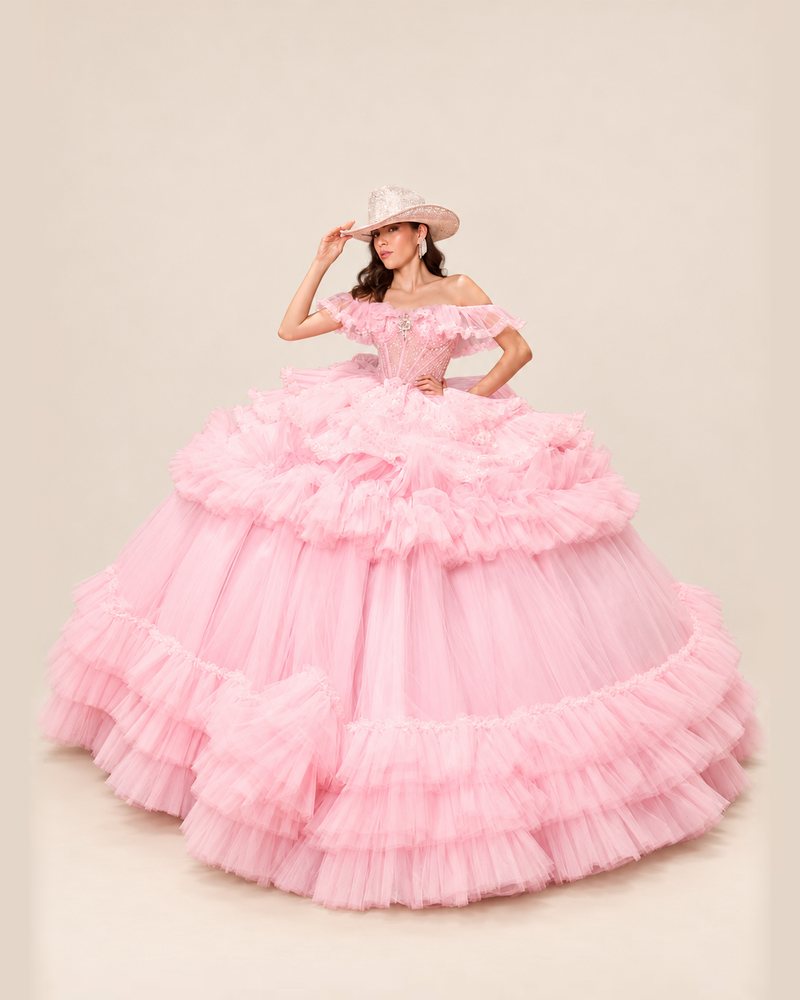 Vestido de XV Liliana en color rosa