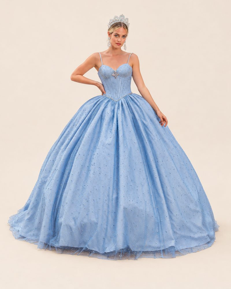 Vestido de XV Lu en color azul cielo