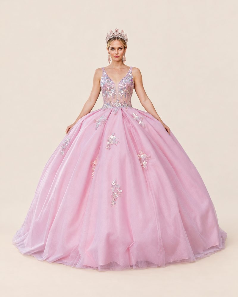 Vestido de XV Madi en color blush