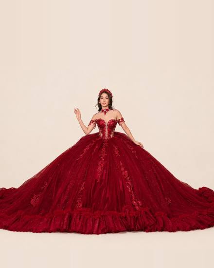 Vestido de XV Mariana en color vino