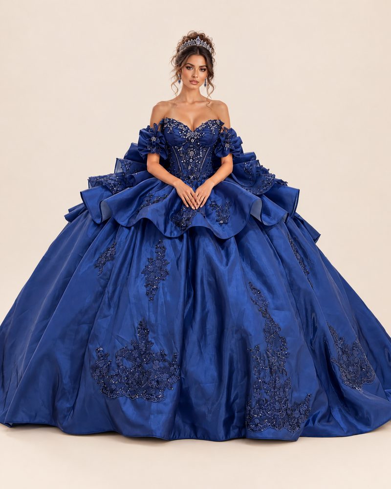 Vestido de XV Mía en color azul marino