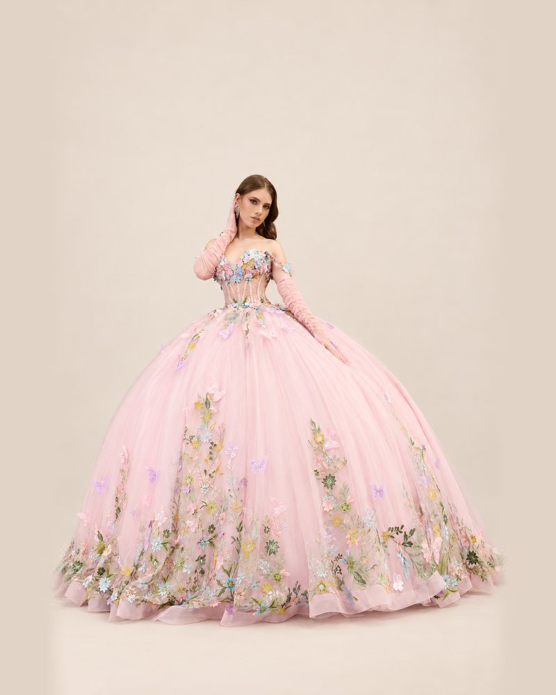 Vestido de XV Mónica en color rosa