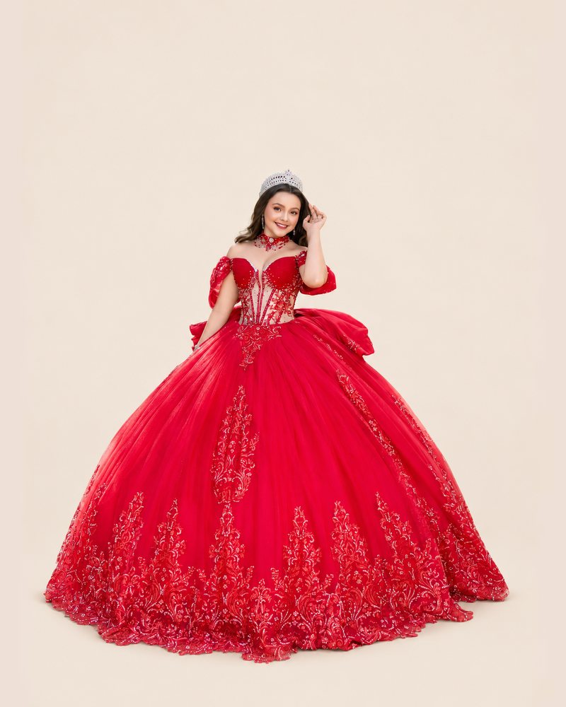 Vestido de XV Paulina en color rojo