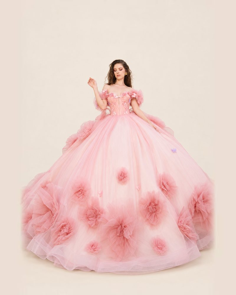 Vestido de XV Raquel en color rosa