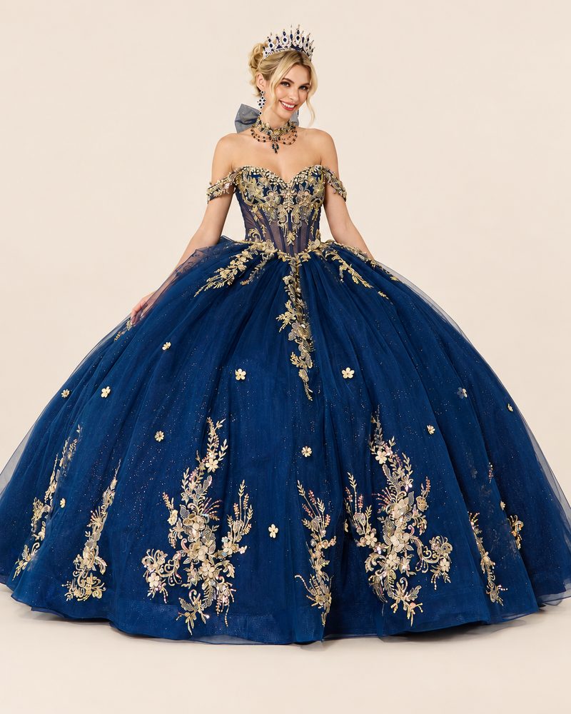 Vestido de XV Sasha en color azul marino