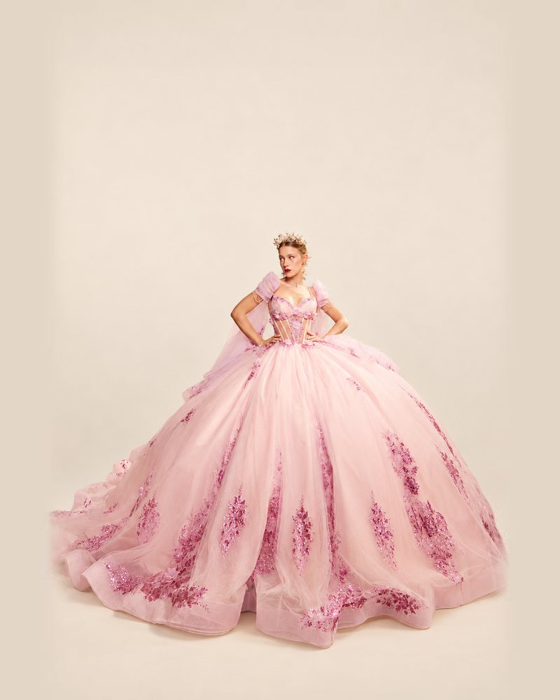 Vestido de XV Teresa en color rosa