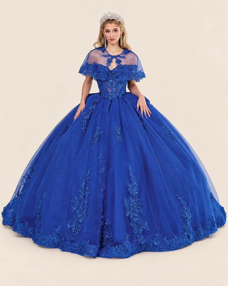 Vestido de XV Tiffany en color azul rey