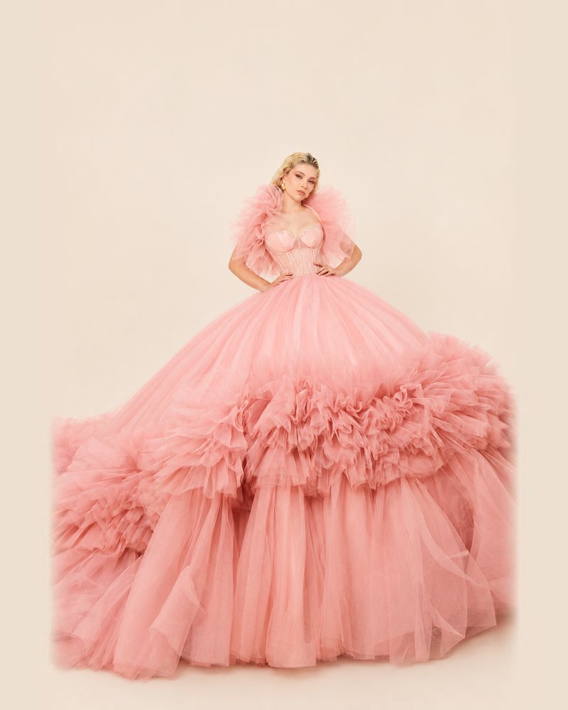 Vestido de XV Verónica en color coral