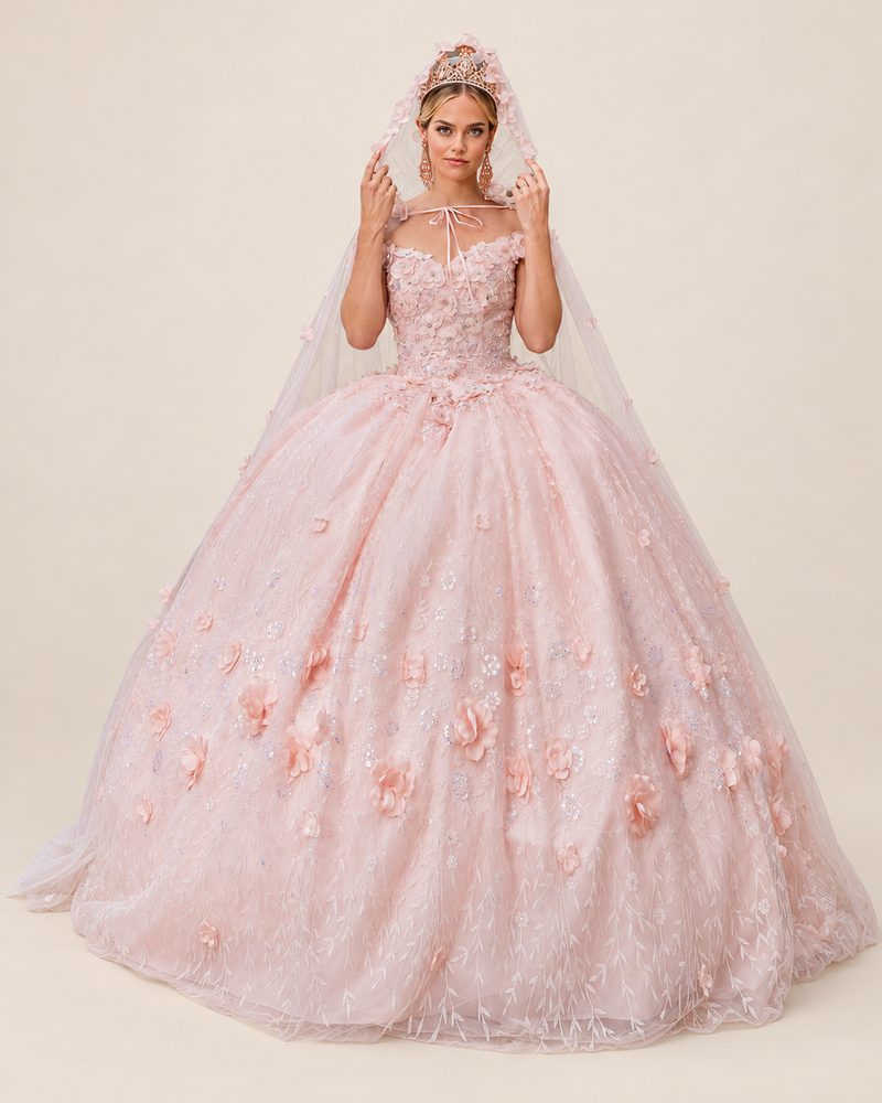 Vestido de XV Yeni en color blush