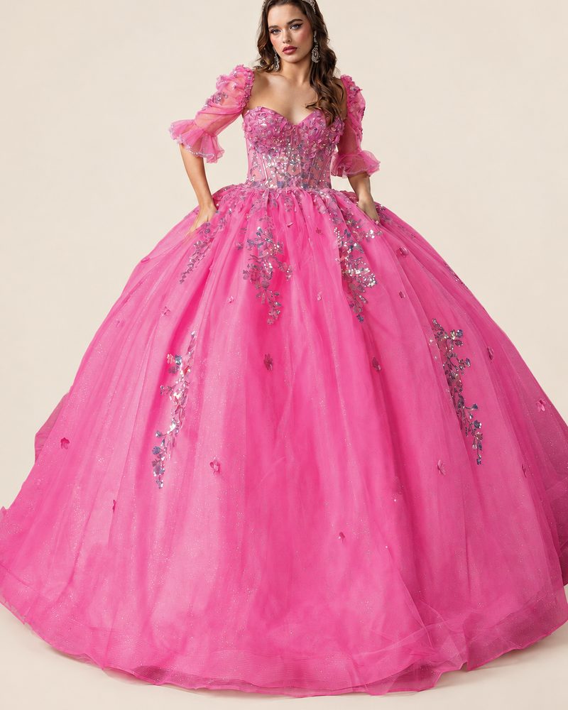Vestido de XV Yesenia en color fucsia