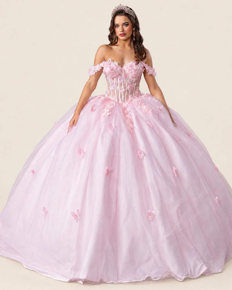 Vestido de XV Zara en color blush
